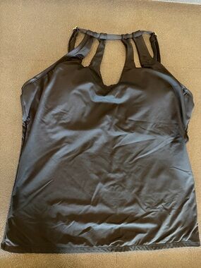 Lablanca Black Takini Keyhole Halterneck Top size medium